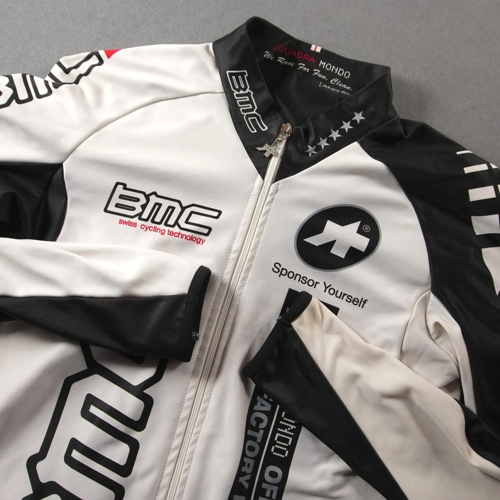 Assos Cycling Jacket Jersey Performance BMC USA Factory R&D Pro Team Men L White